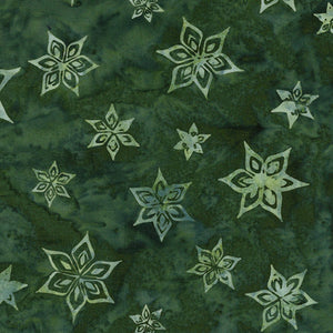 EOB 2 yd Bellingham Bay:  Deco Snowflakes-Grass