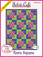 Fabric Cafe: Town Square 3 Yard Quilt Pattern